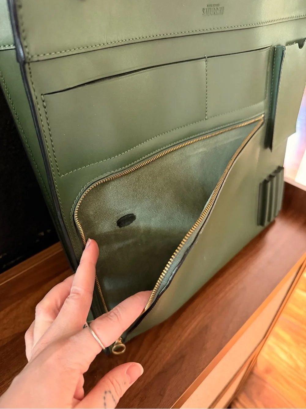 Rare Vintage Kate Spade Saturday Inside Out Structured Tote